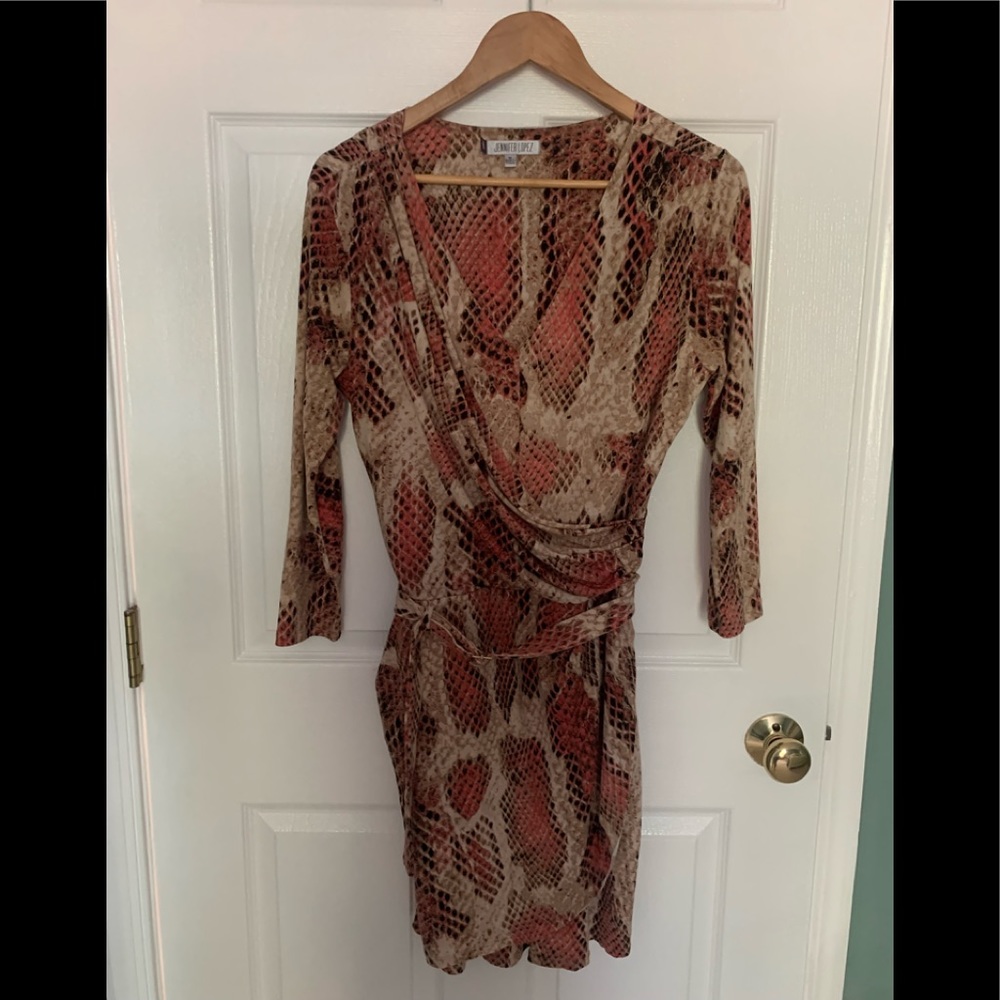 Women snake skin dress